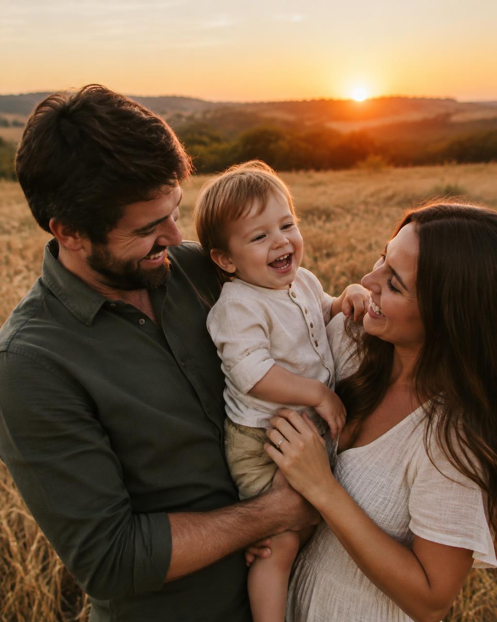 Família — Campo dourado